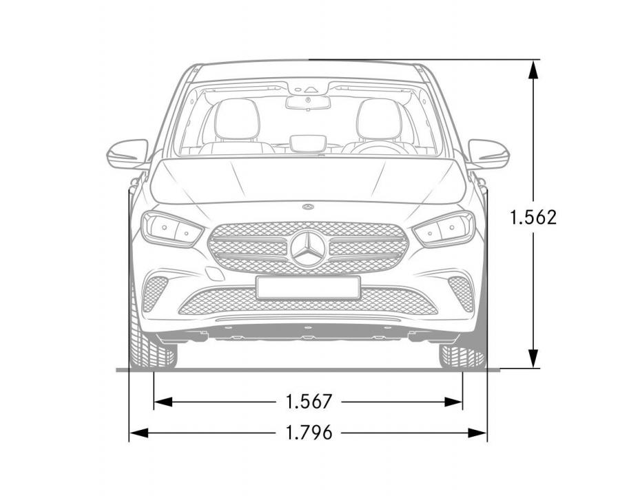 Схема Mercedes-Benz B200 d AMG Line (W247) 2019 года  (фото 40 из 61)